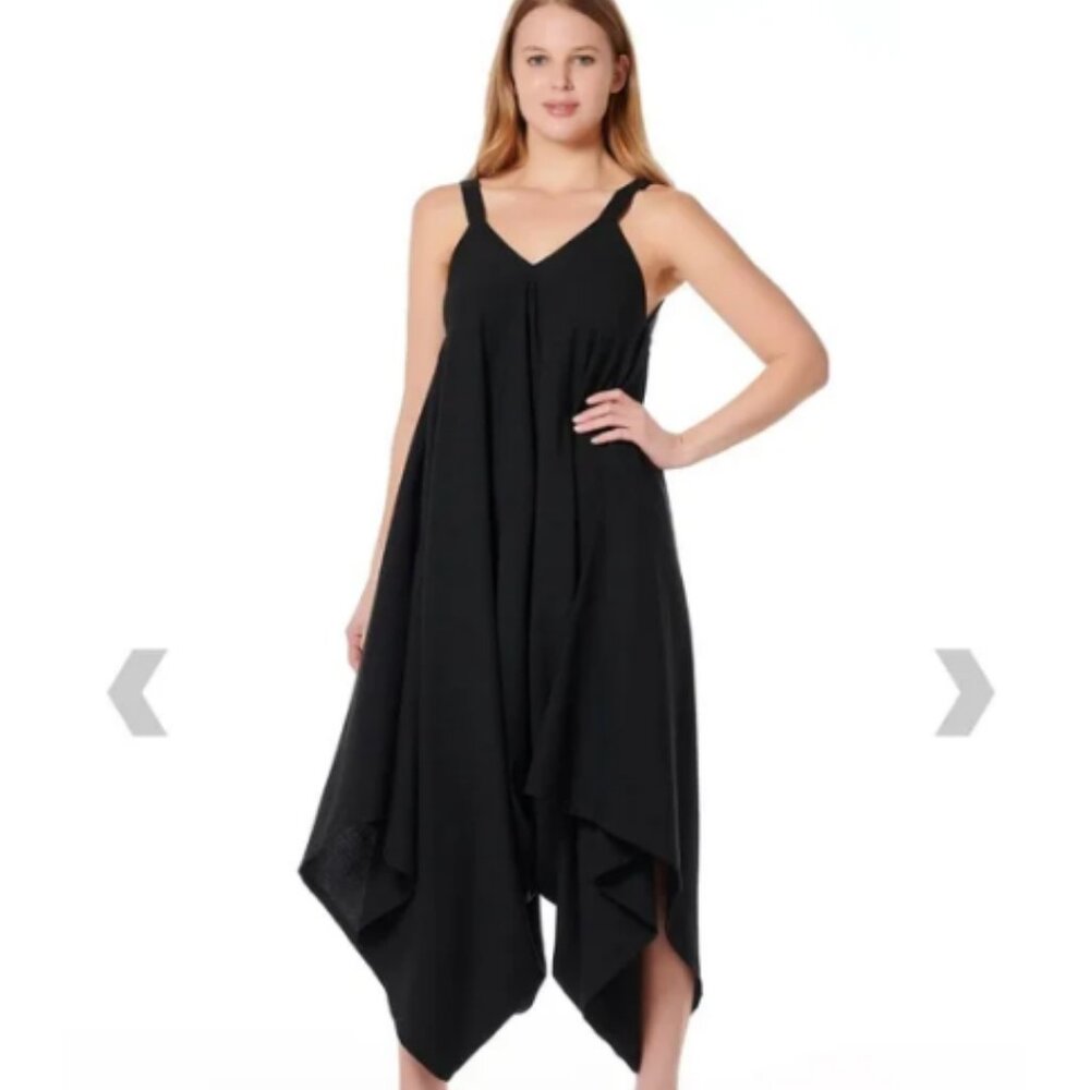 Gracia Maxi Jumpsuit | Wide Leg Boho Chic Flowy Statement Romper Sz L